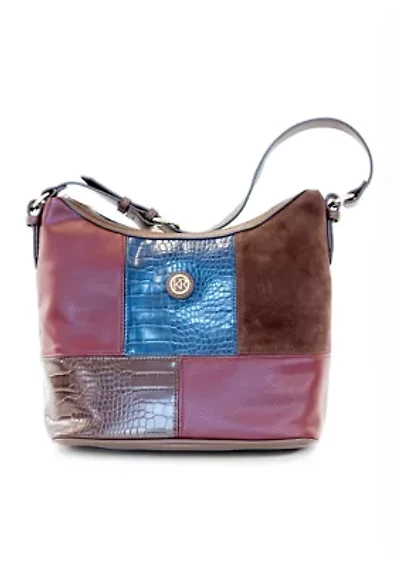 Mixed Media Hobo Bag