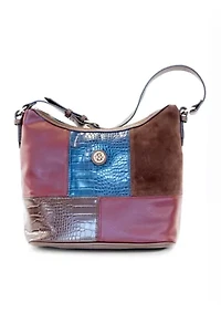 Mixed Media Hobo Bag