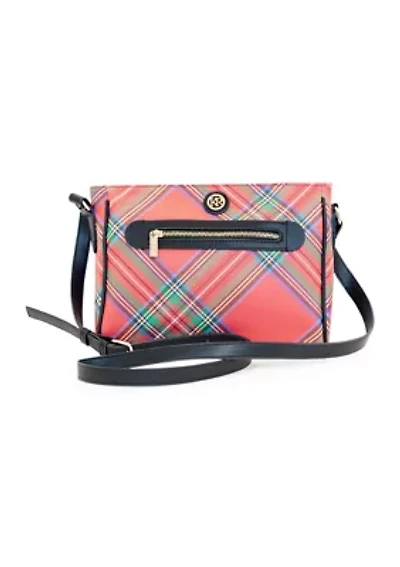 Holiday Plaid Saffiano Crossbody 
