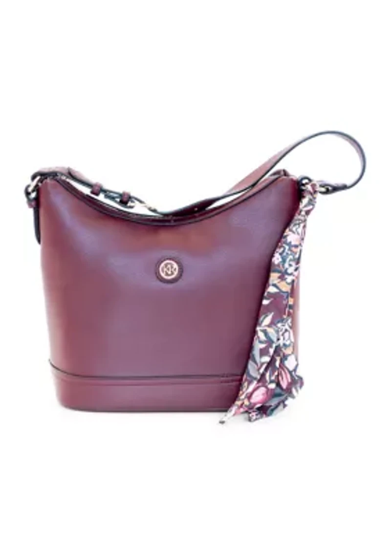 Pebble Hobo with Scarf Bag