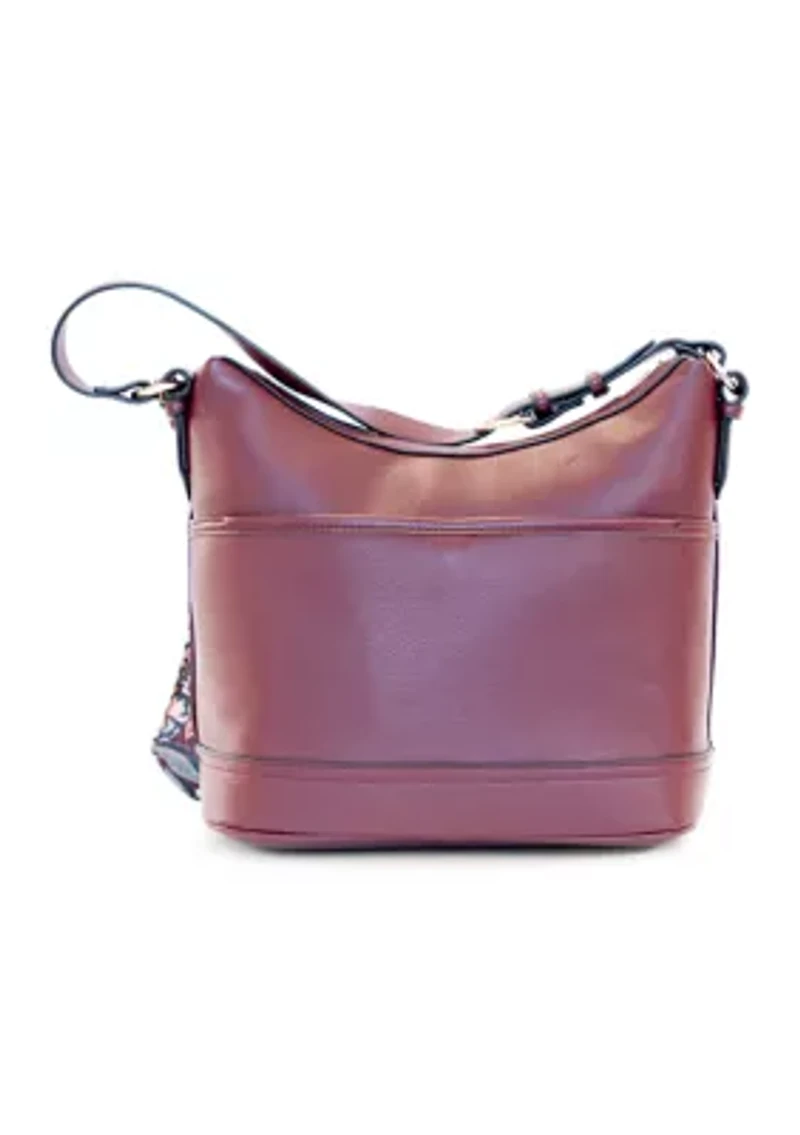 Pebble Hobo with Scarf Bag