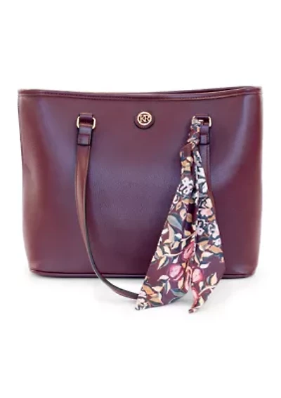 Pebble Tote with Scarf