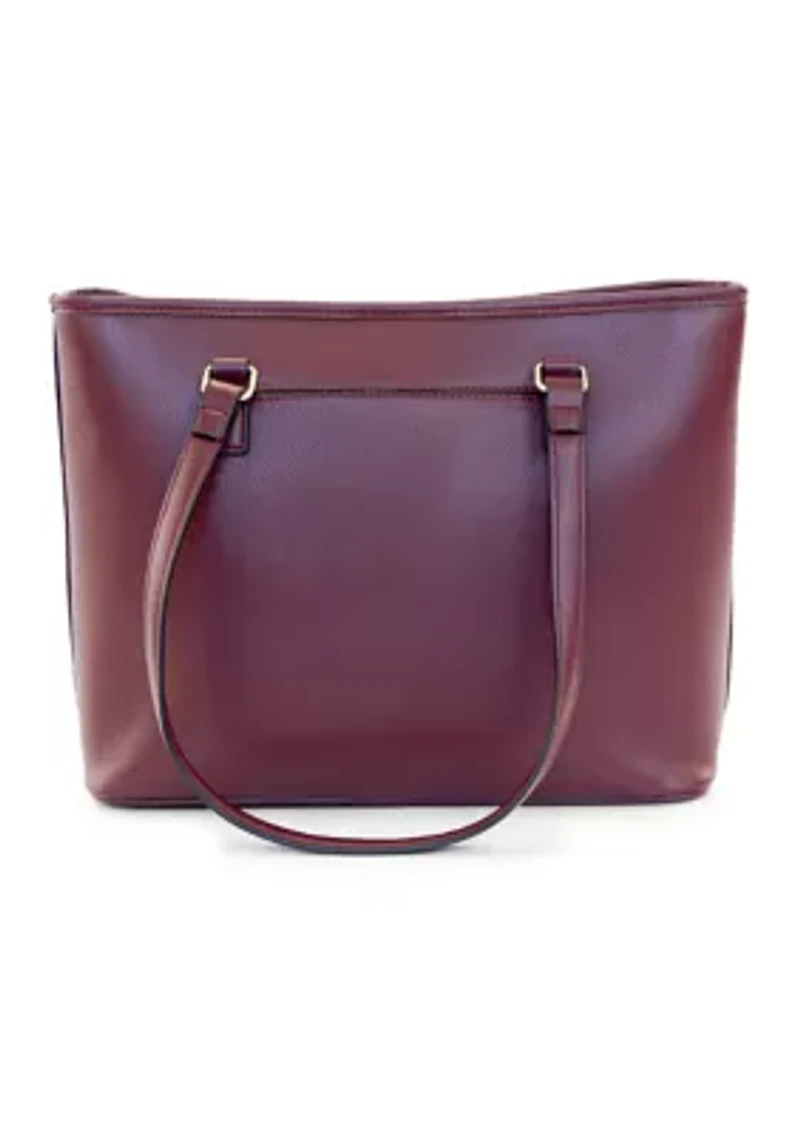 Pebble Tote with Scarf