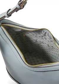 Pebble Hobo Bag with Scarf