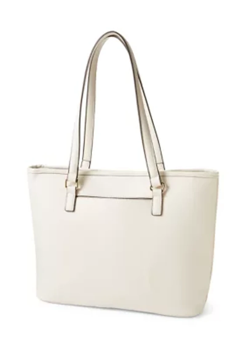 Pebble Tote with Scarf