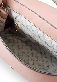 Resin Pebble Top Handle Satchel