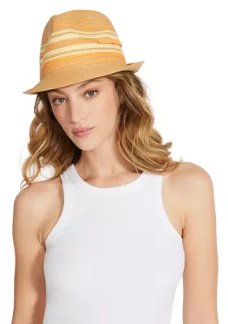 Women's Varigated Stripe Fedora