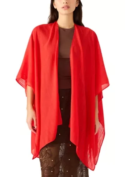 Lightweight Woven Ruana