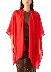 Lightweight Woven Ruana