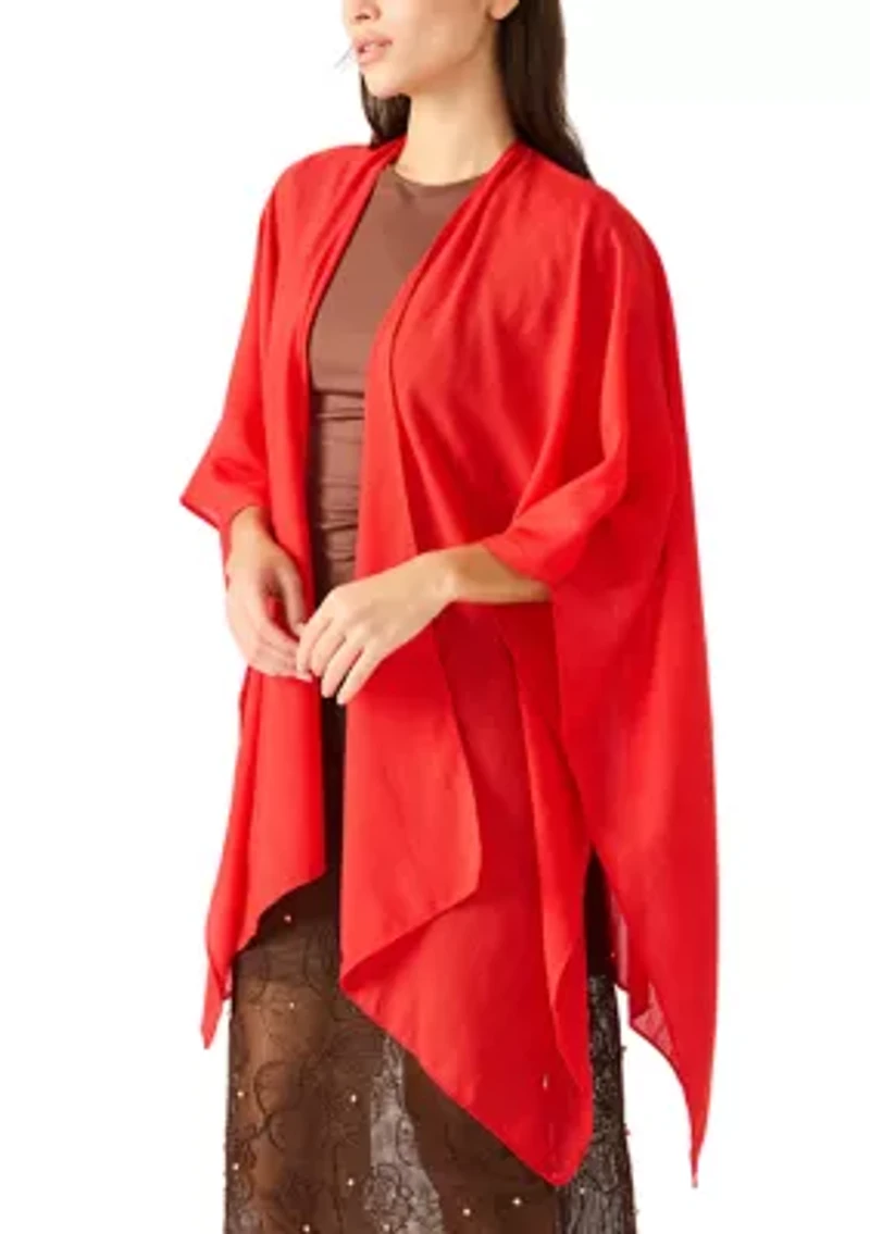 Lightweight Woven Ruana