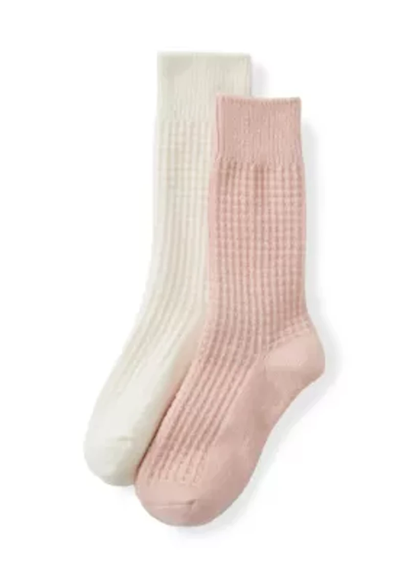 Cable Texture Boot Socks Set