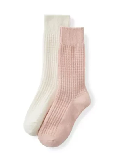 Cable Texture Boot Socks Set
