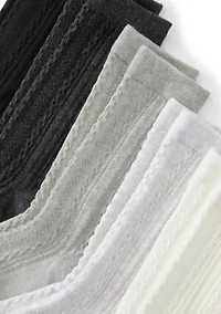 Women's Mix Texture Crew Socks Set