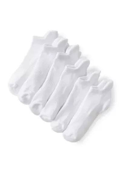 Half Cushioned Bow Embroidered Low Cut Socks Set