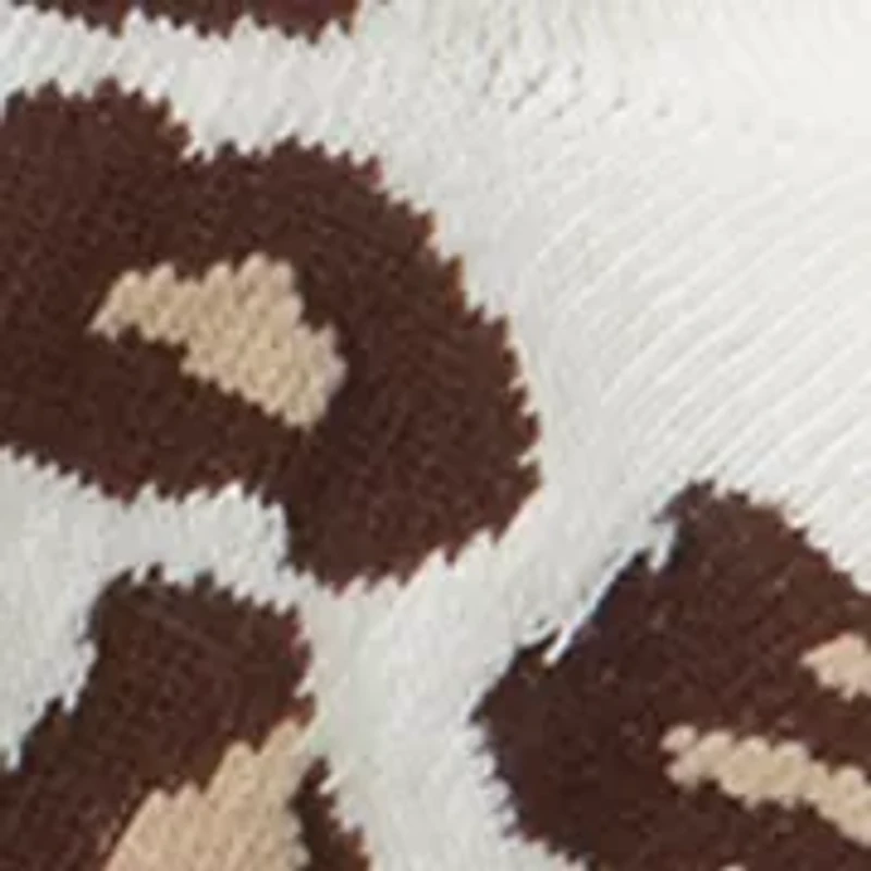 Gold Heart, Leopard Embroidered Quarter Length Socks Set