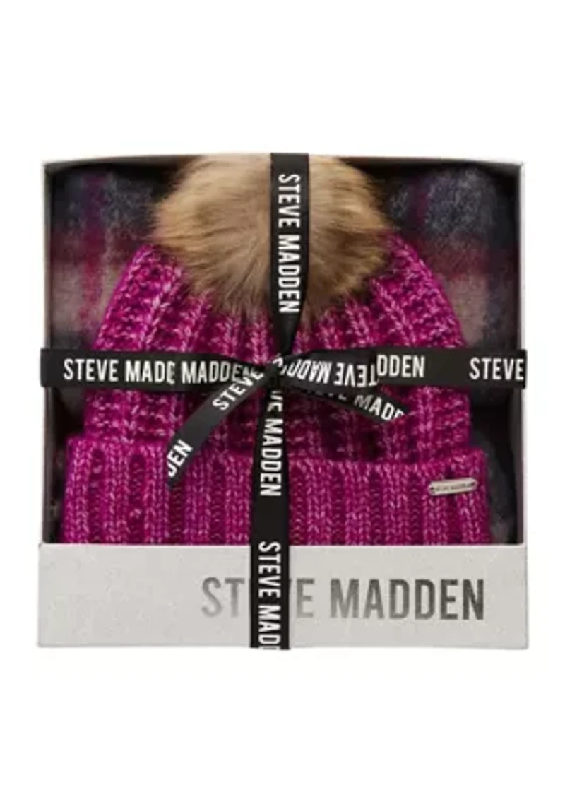 Beanie and Blanket Scarf Gift Set