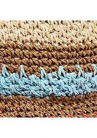 Mixed Stripe Crochet Bucket Hat