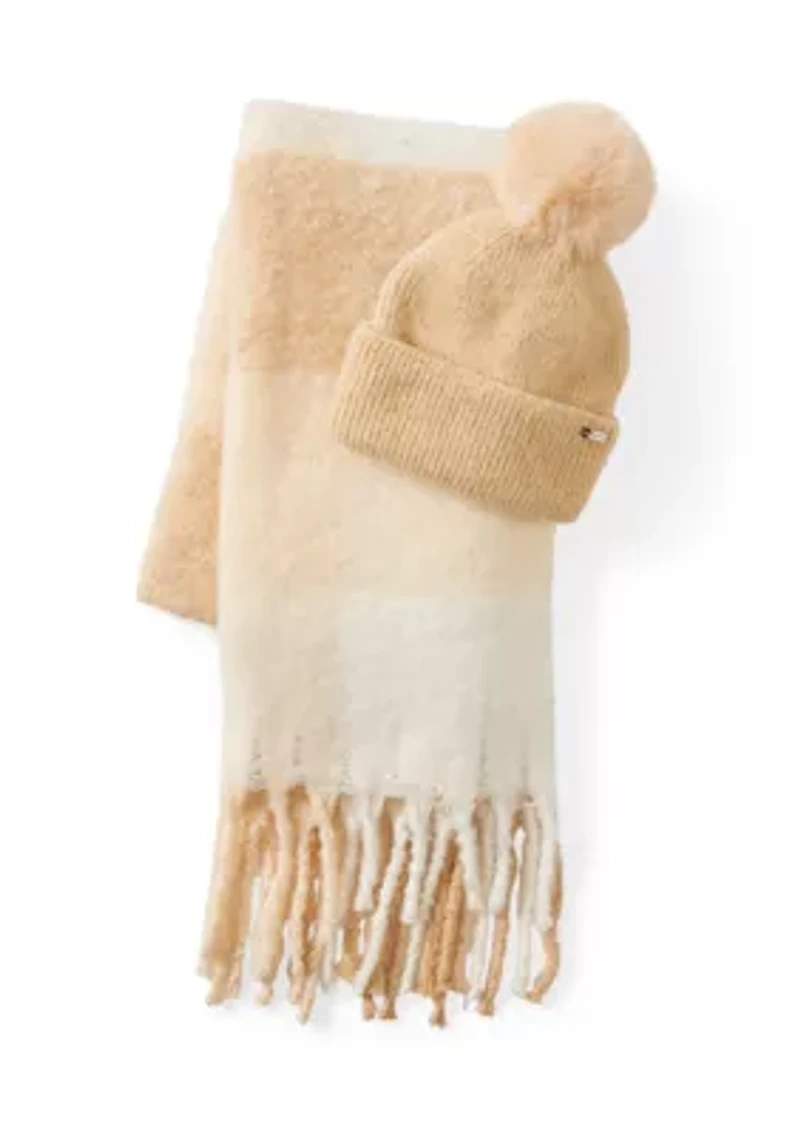 2-Piece Scarf and Hat Boxed Set