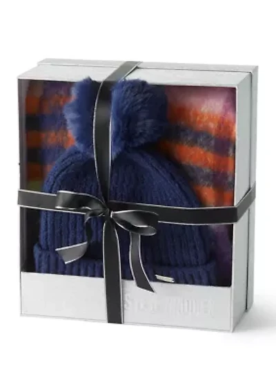2-Piece Multi Color Scarf and Hat Boxed Set