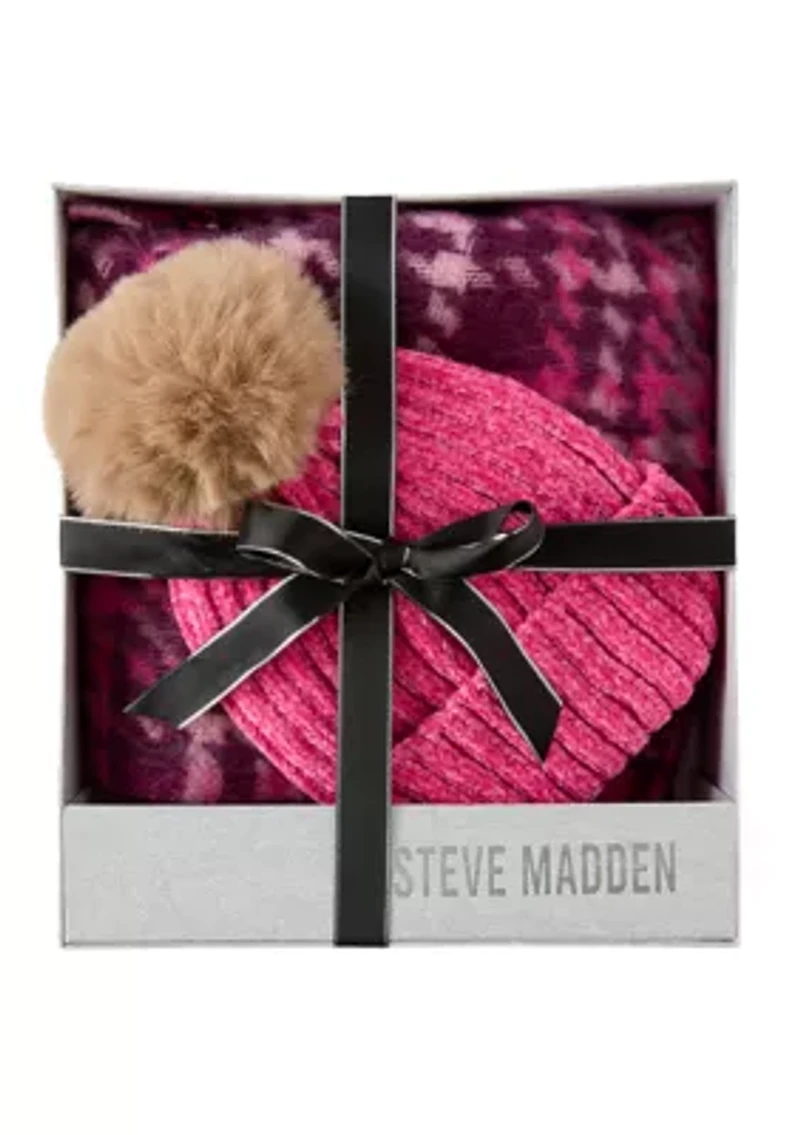 2-Piece Box Set - Chenille Beanie