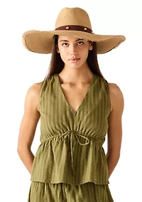Boho Glam Studs Straw Hat
