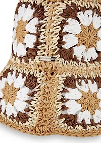 Bright Nomad Straw Bucket Hat