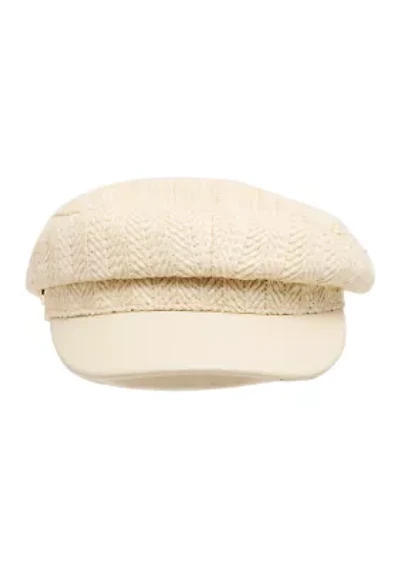 H-Russ Textured Straw Pull On Baker Boy Hat