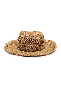 Kristy Beaded Trim Western Hat
