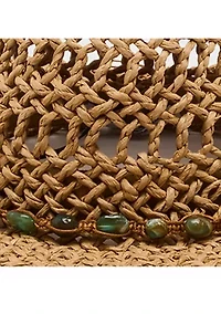 Kristy Beaded Trim Western Hat