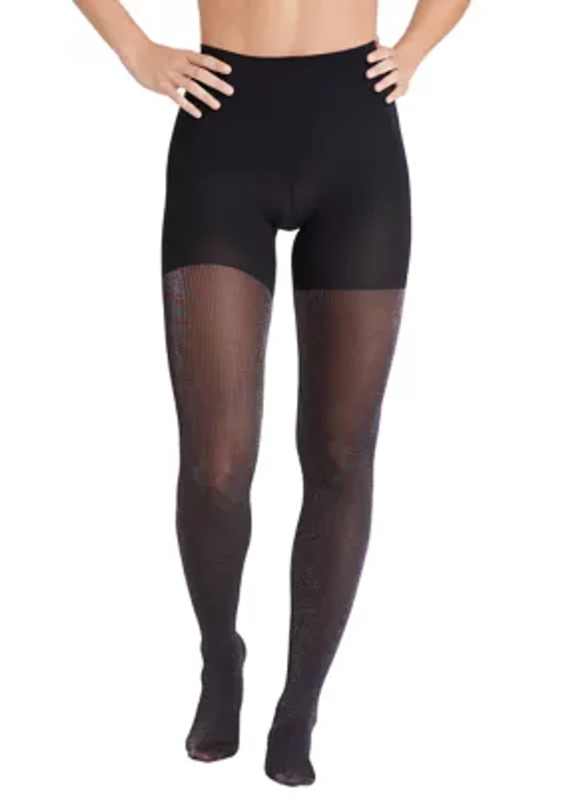 Women's Ribbed Shimmer Tights