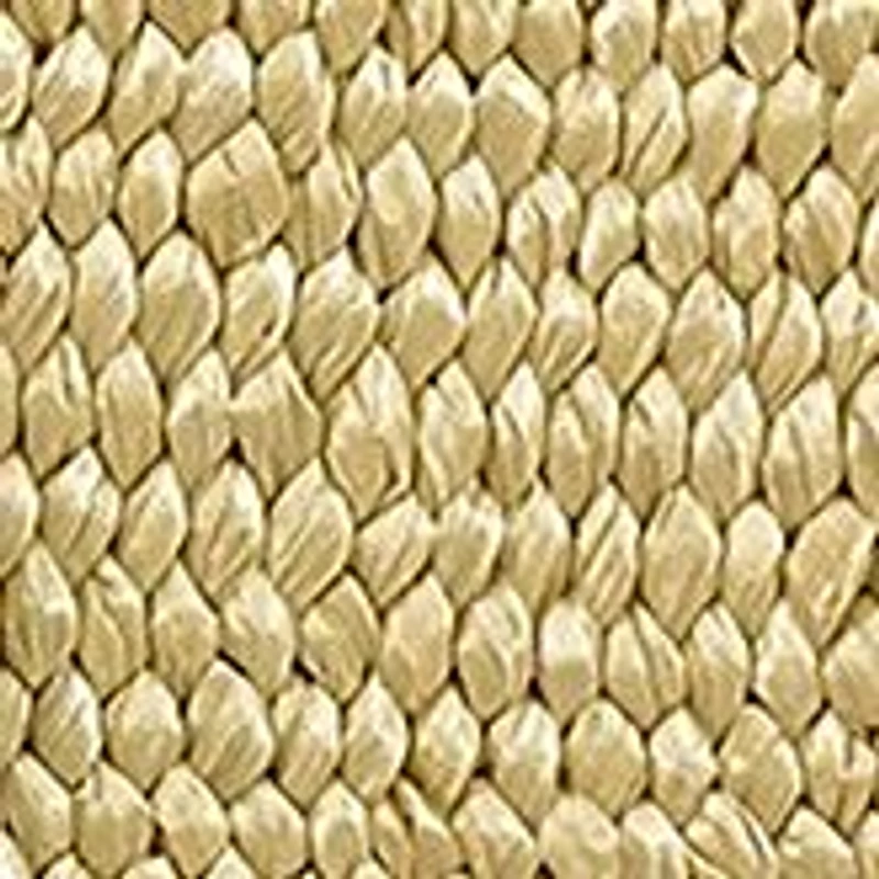 Stretchy Straw Wrapped Center Round Buckle Belt
