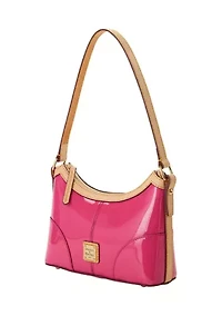 Patent Leather Baguette Shoulder Bag