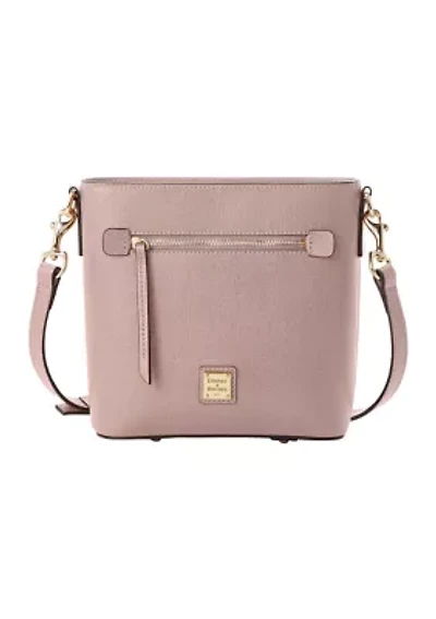 Saffiano Small Zip Crossbody Bag