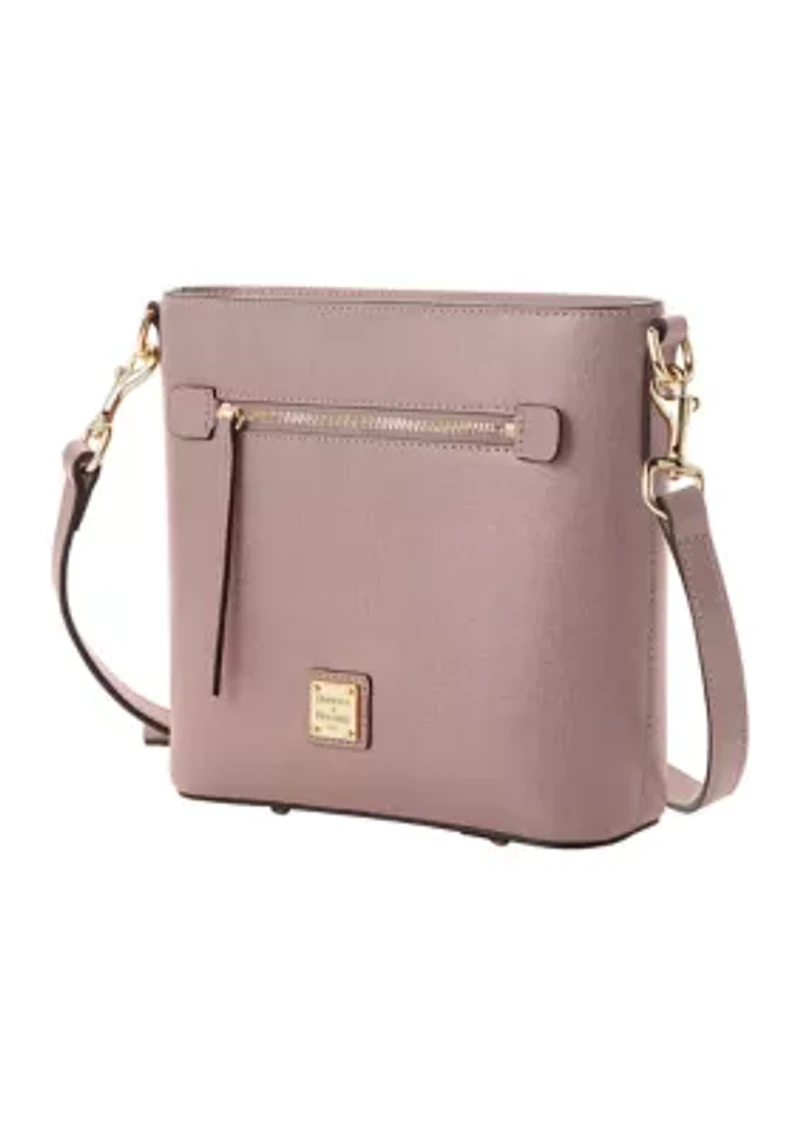Saffiano Small Zip Crossbody Bag