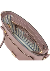 Saffiano Small Zip Crossbody Bag