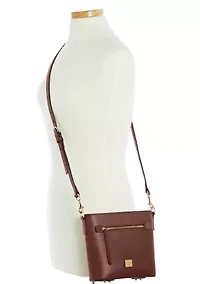 Saffiano Small Zip Crossbody Bag
