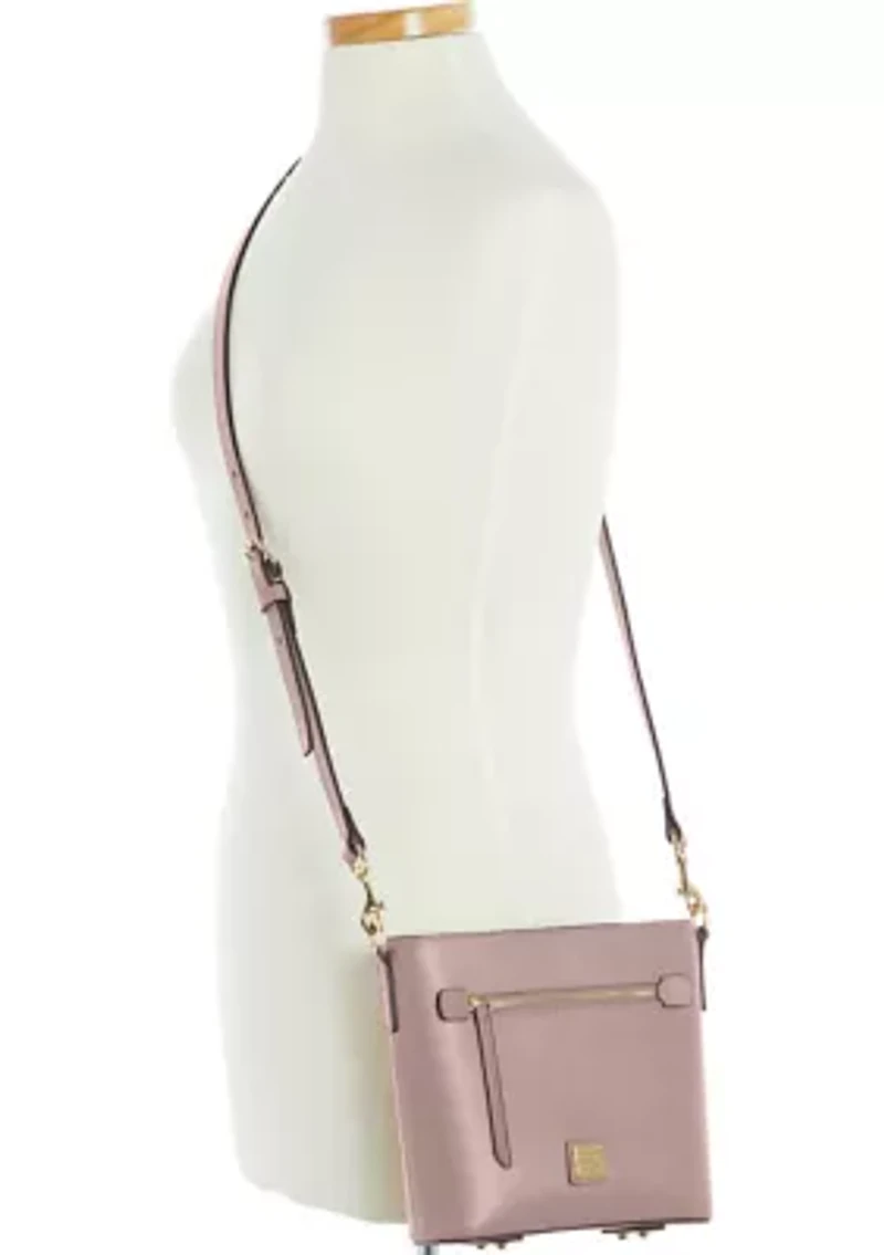 Saffiano Small Zip Crossbody Bag