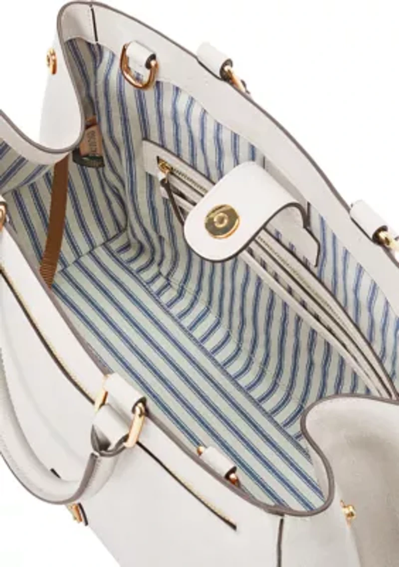 Saffiano Zip Satchel