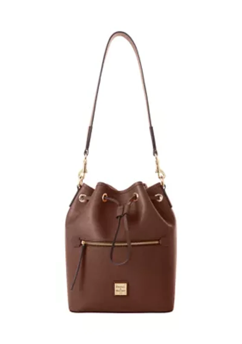 Saffiano Drawstring Travel Bag