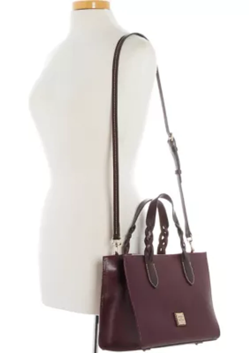 Saffiano Trim Satchel