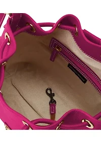 Lucca Leather Drawstring Crossbody