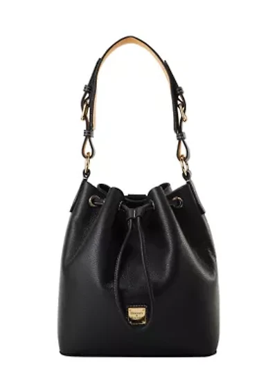 Lucca Leather Drawstring Shoulder Bag