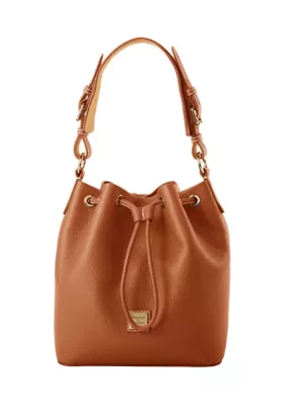Lucca Leather Drawstring Shoulder Bag
