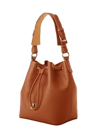 Lucca Leather Drawstring Shoulder Bag
