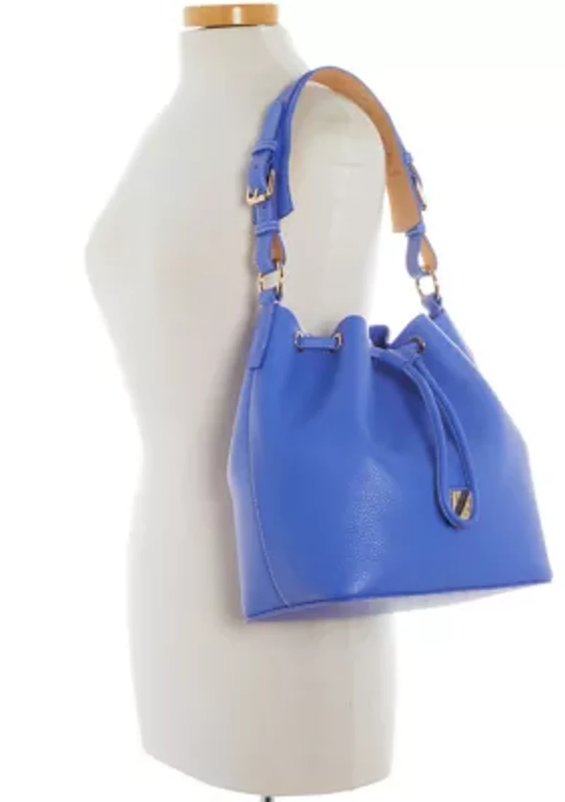 Lucca Leather Drawstring Shoulder Bag