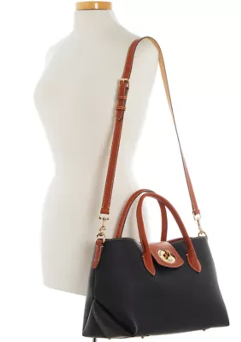 Turnlock Handle Tote Bag