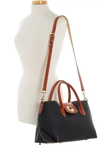 Turnlock Handle Tote Bag
