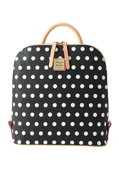 Polka Dot Zip Backpack