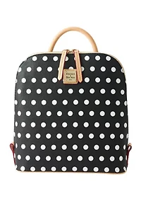 Polka Dot Zip Backpack