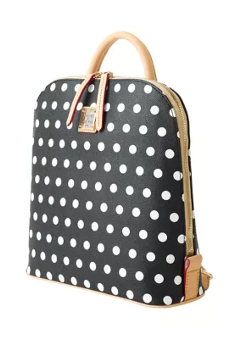 Polka Dot Zip Backpack